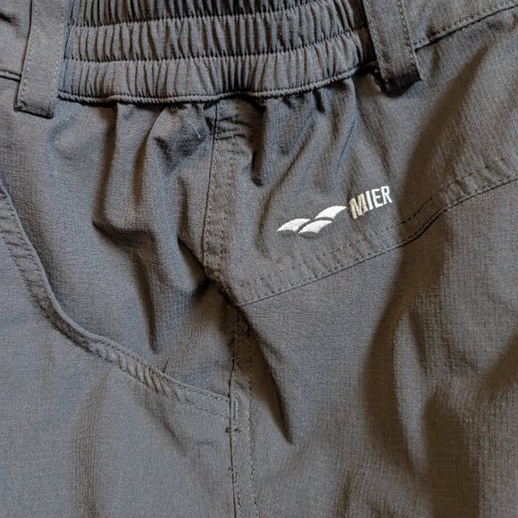 Mier Straight Leg Cargo Pants Size 14 Black - Picture 5 of 14